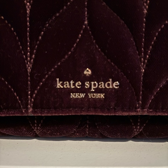 Kate Spade red velvet bag - Picture 2 of 6